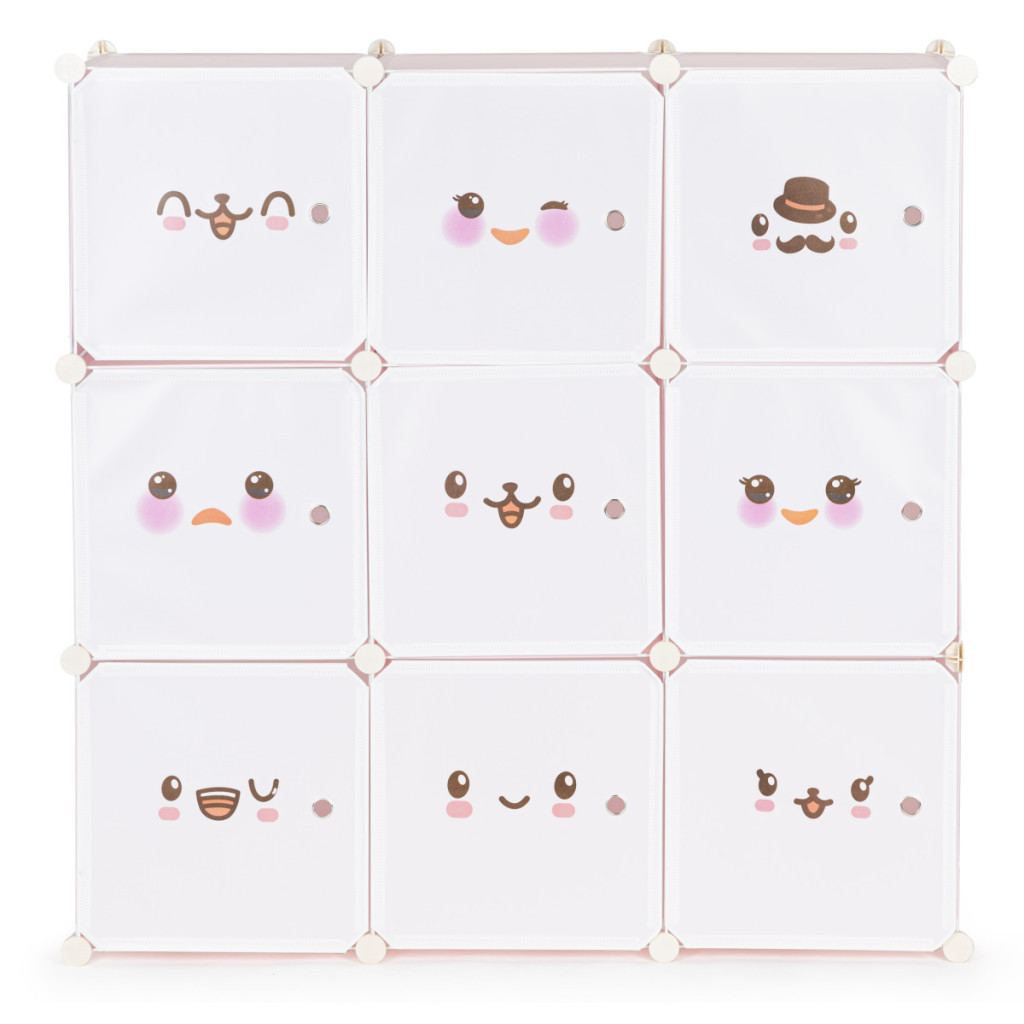 Homelux Dulap de depozitare a jucăriilor roz 110x37x110 cm [1]