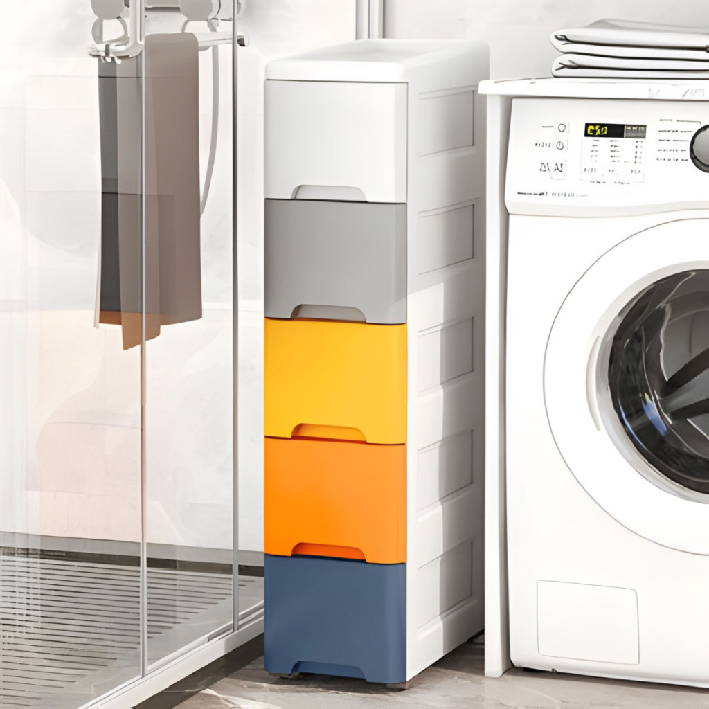 Homelux Dulap de depozitare a jucăriilor rulant cu sertare 5 bucăți, luminos 18x32x83 cm [6]