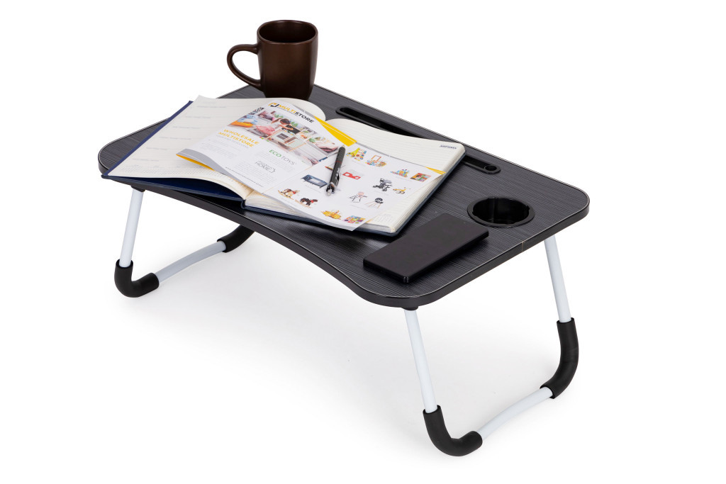 Homelux Masă pentru laptop 60x40 cm negru [4]