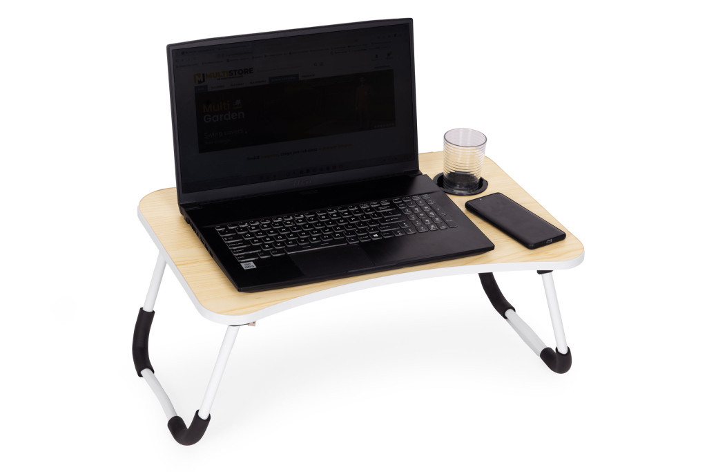 Homelux Masă pliabilă pentru laptop 60x40 cm cu port USB [5]