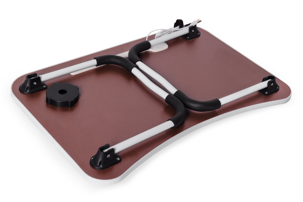 Homelux Masă pliabilă pentru laptop 60x40 cm cu port USB [6]