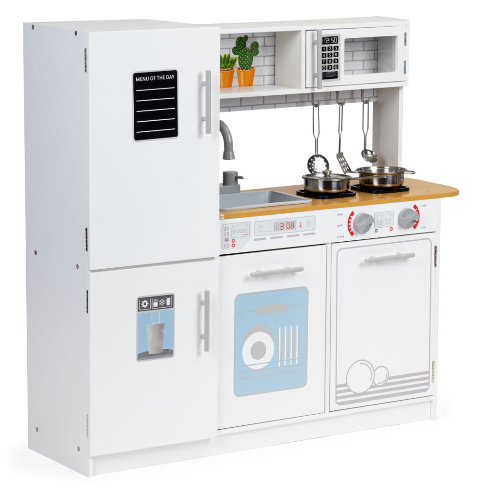 Homelux Bucătărie din lemn pentru copii cu lumini și oale [1]