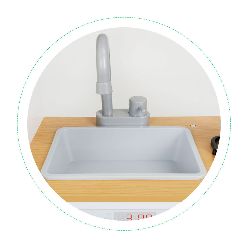 Homelux Bucătărie din lemn pentru copii cu lumini și oale [7]