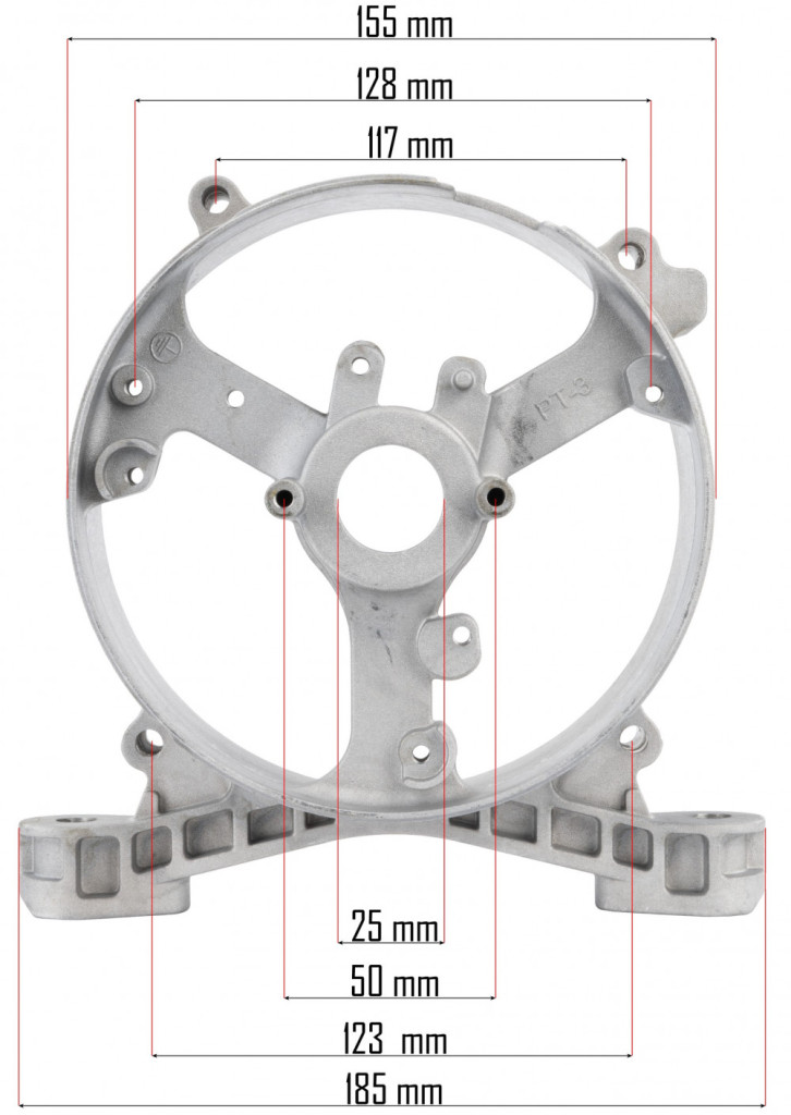 Powermat Suport spate pentru generator PM-AGR-3000-WT [1]