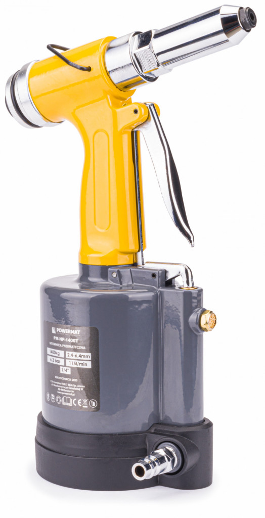 Powermat Mașină pneumatică de nituire 2,4 - 6,4 mm PM-NP-1400T [3]