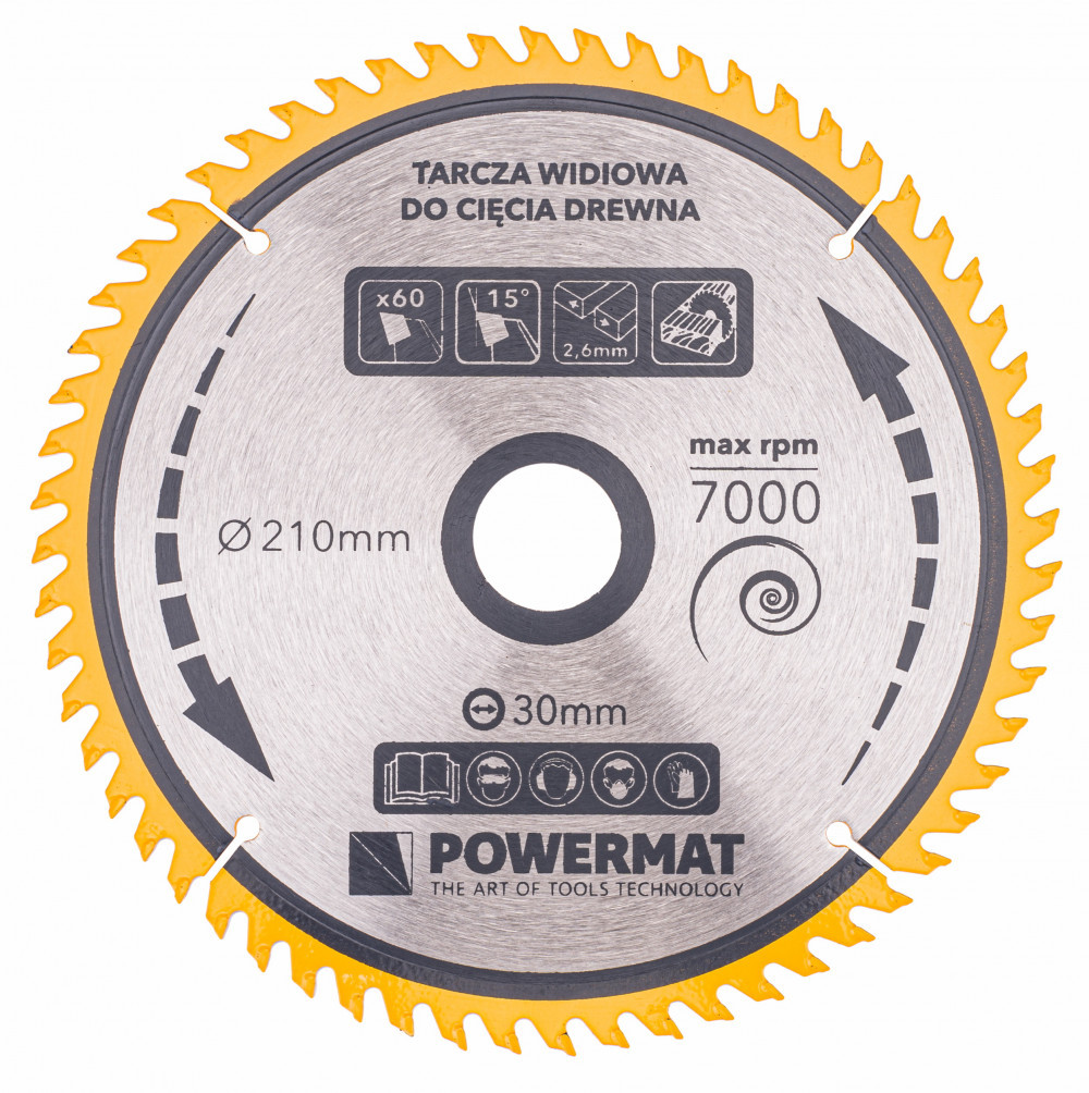 Powermat Lamă de ferăstrău 210x30 60z TDD-210x30x60Z [2]