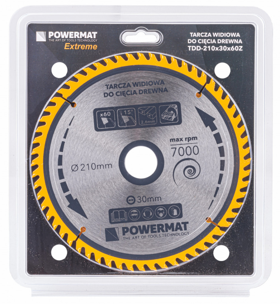 Powermat Lamă de ferăstrău 210x30 60z TDD-210x30x60Z [3]