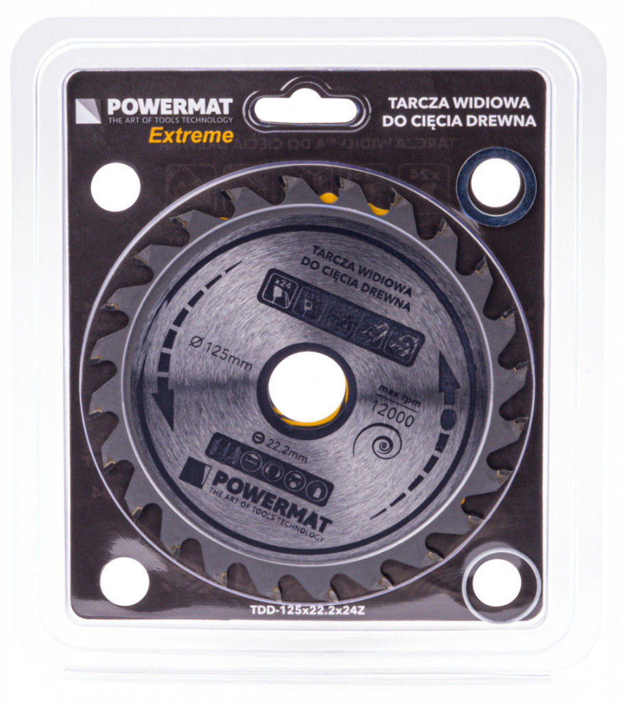 Powermat Lamă de ferăstrău 125x22.2 24z TDD-125x22.2x24Z [3]