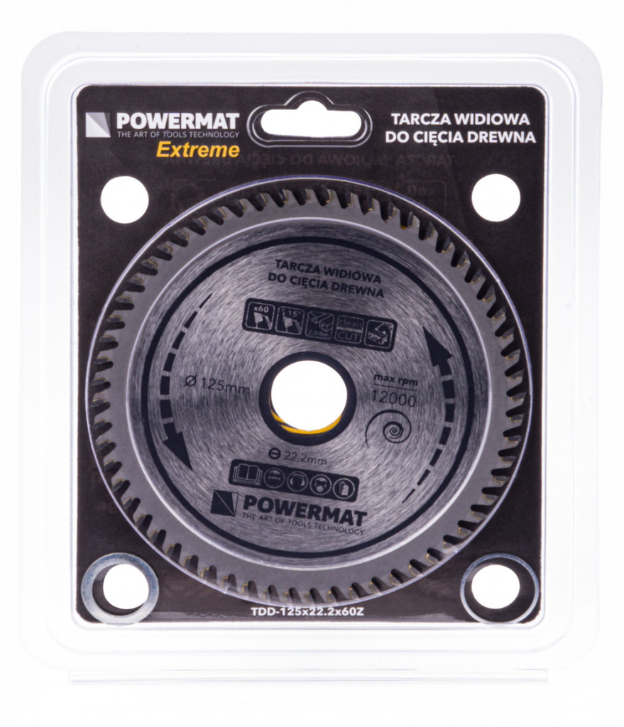 Powermat Lamă de ferăstrău 125x22.2 60z TDD-125x22.2x60Z [3]