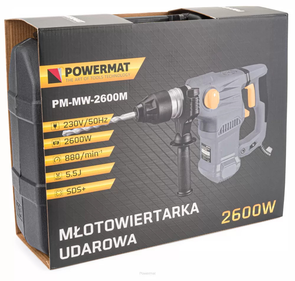 Powermat Mașină de găurit cu impact 2600 W PM-MW-2600M SDS [7]