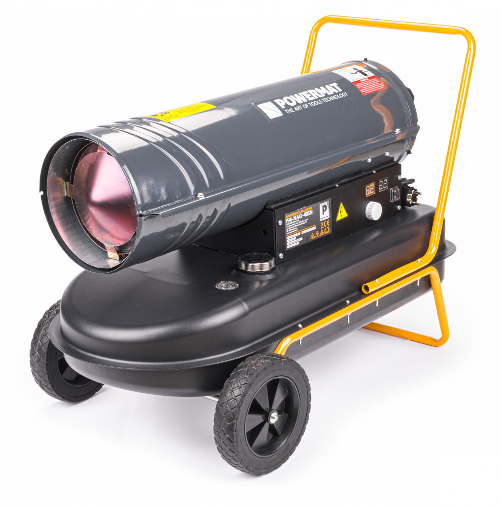 Produse temporar indisponibile - Powermat Pistol de încălzire cu gaz petrolier cu afișaj LCD 40kW PM-NAG-40SN