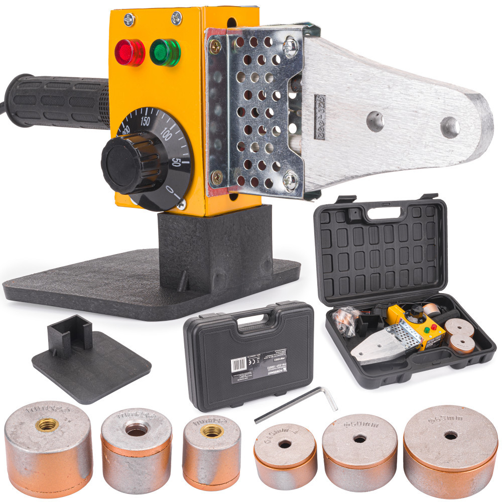 Aparat sudură - Powermat PVC PP Pipe Welder 1500W 6 inserții 20-63MM PM-ZGP-1500T2