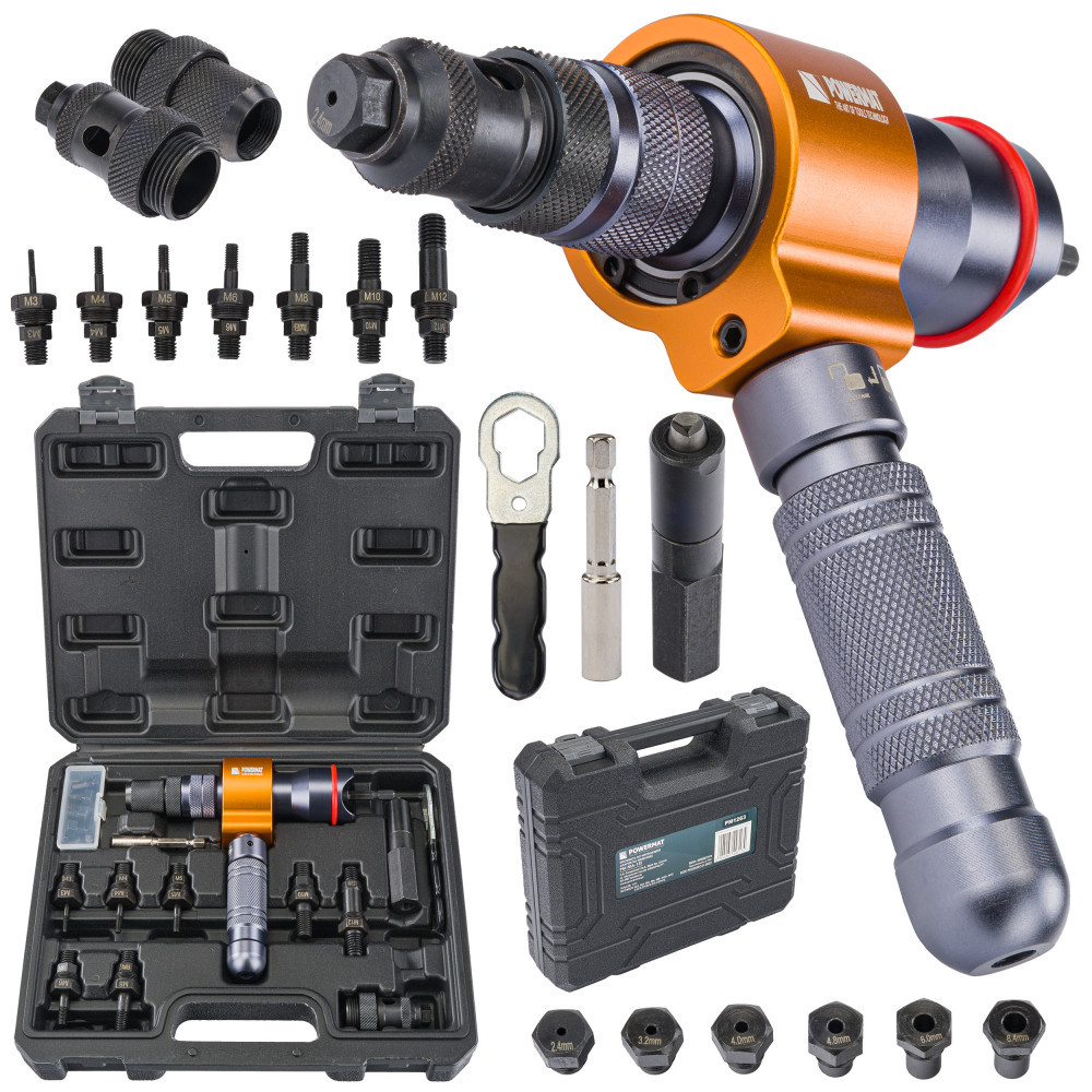 Bricolaj - Powermat Nituitor pentru șurubelniță PM-NIA-13T 3 în 1