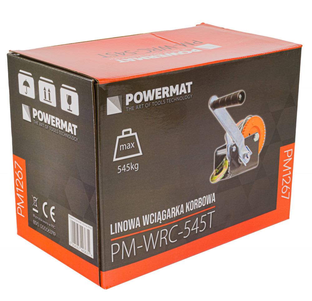 Powermat Troliu manual cu cablu metalic 545 kg 10 m PM-WRC-545T [4]