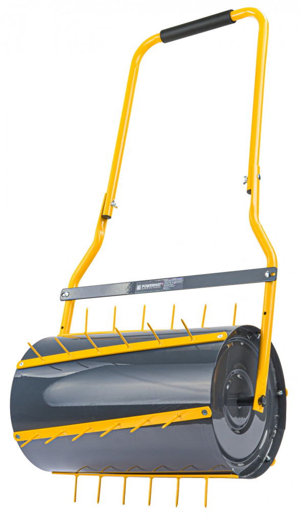 Tăvălug de gazon - Powermat Rolă de grădină, aerator de gazon 50cm PM-SWO-50T