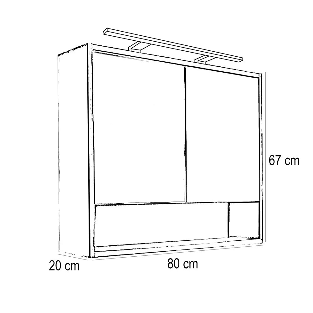 Leziter Set mobilier baie Porto 80 [1]