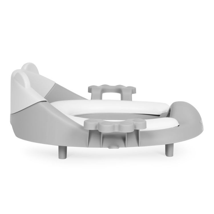 Homelux Scaun de toaletă cu urechi și pernă moale gri [3]