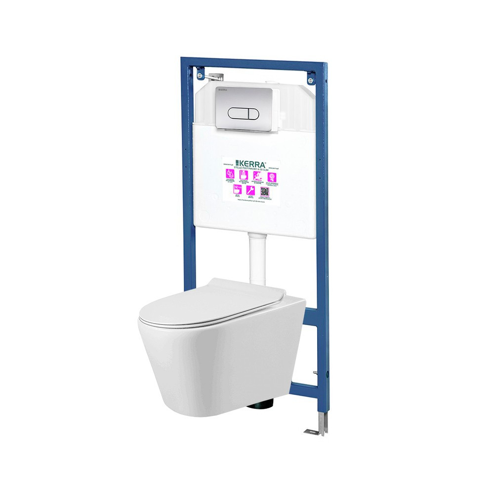 Rezervor toaletă - Leziter Set rezervor WC montat pe perete Ride