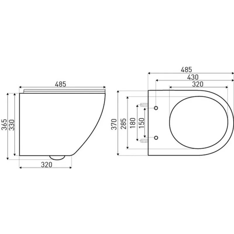 Leziter Set rezervor WC montat pe perete Roya Delos WH 81GRE [3]