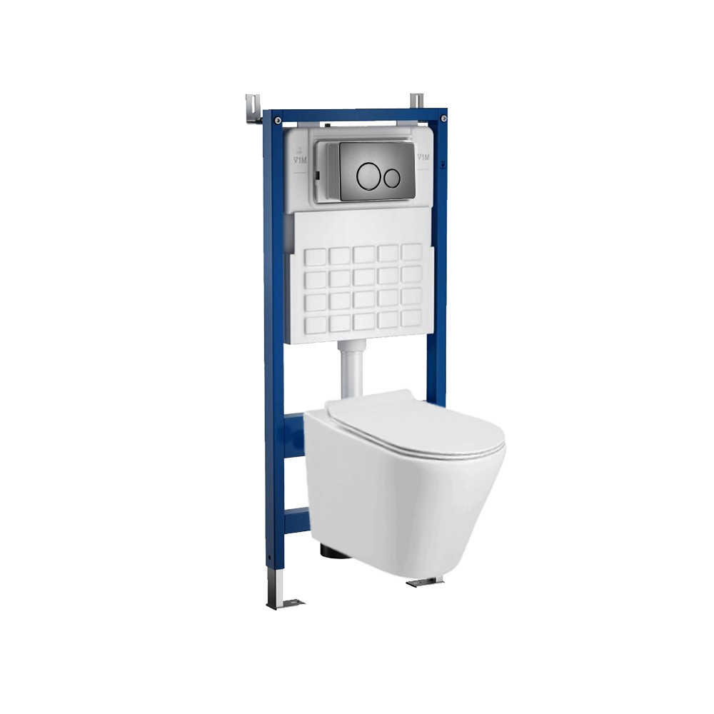 Rezervor toaletă - Leziter Set rezervor WC montat pe perete Roya Ride 81GRE