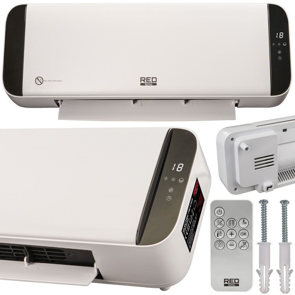 Încălzitor electric - Red Technic Perdea de aer Încălzitor ceramic 2000W RTGC0056 LCD