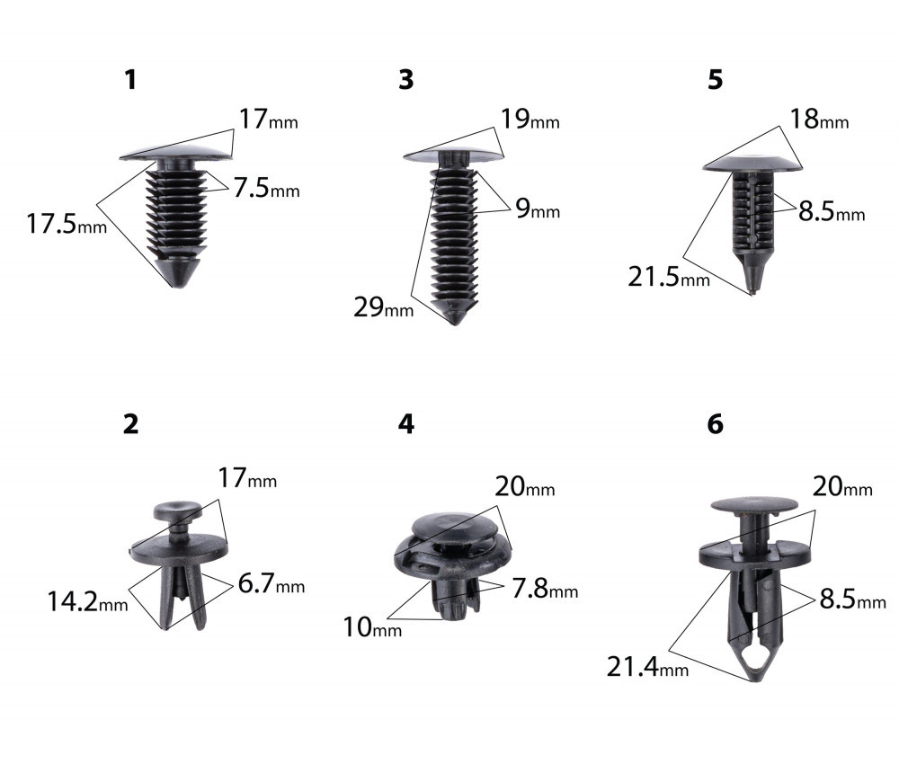 Red Technic Set de elemente de fixare auto 245 buc RTKST0098 [7]