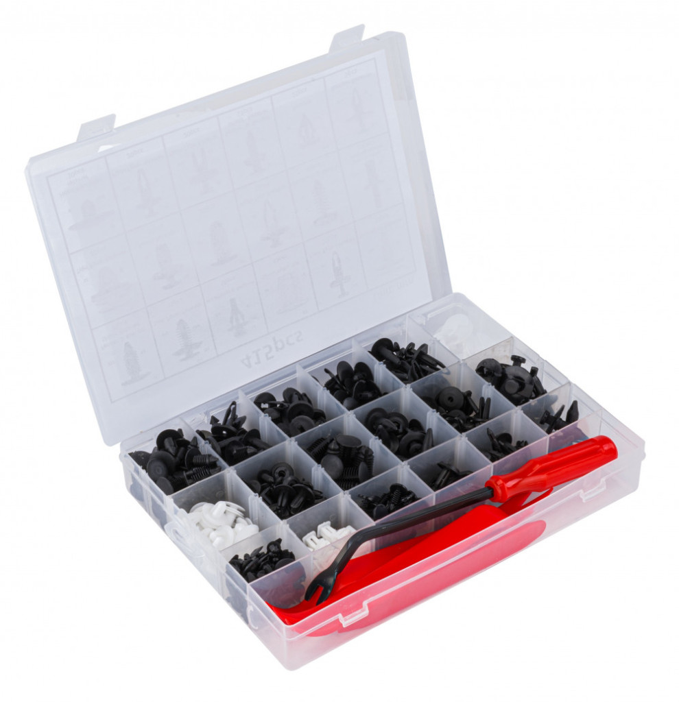 Scule mână - Red Technic Set de elemente de fixare auto 420 buc RTKST0099