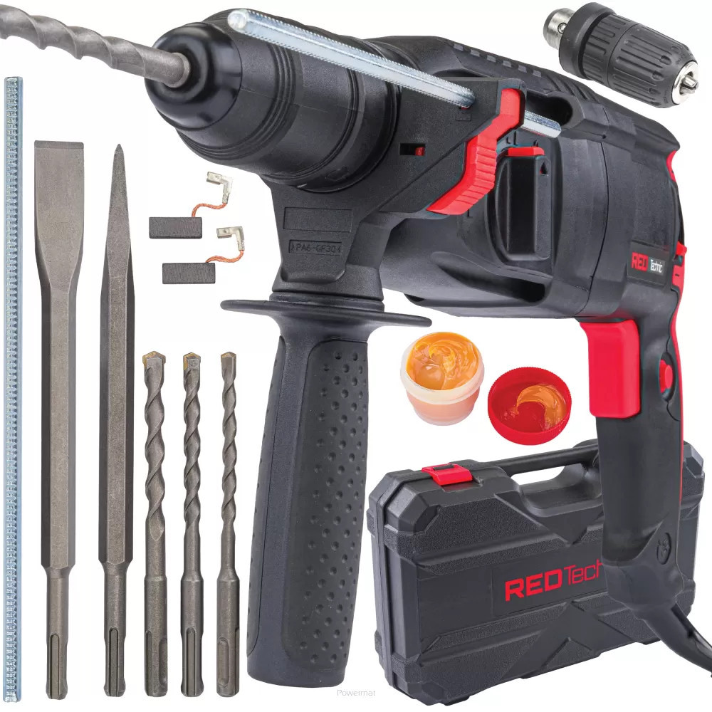 Aparat bricolaj - Red Technic Mașină de găurit cu impact 2650 W RTMWU0094 SDS