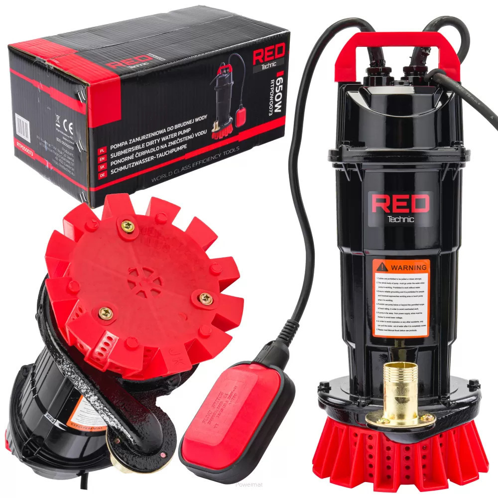 Grădină - Red Technic Pompă submersibilă cu plutitor RTPDW0073
