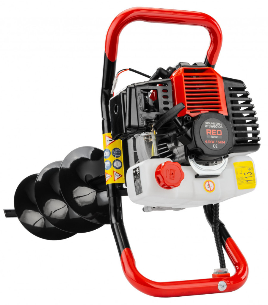 Red Technic Semănătoare de sol pe benzină RTSWG0106 + 3 burghie [0]