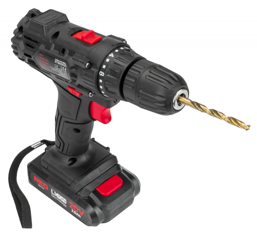 Red Technic Șurubelniță fără fir cu LCD, 2x Baterii 20V, Roșu Technic RTWA0033 [7]