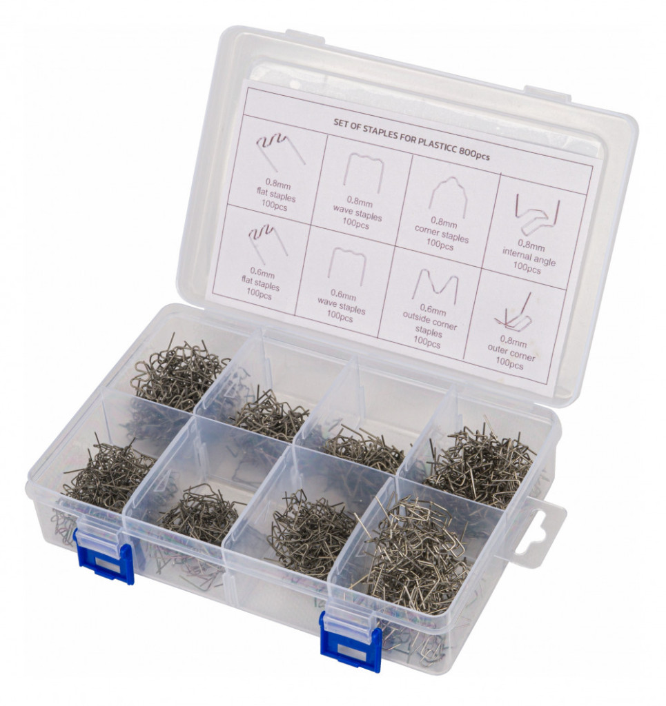 Red Technic Set de sârmă pentru aparat de sudură plastic 8 Tip 800pcs + Caz RTZZP0087 [2]