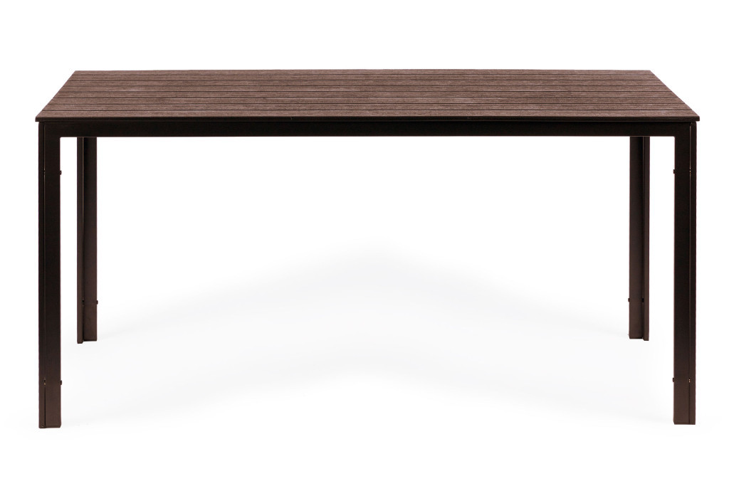 Homelux Masă de grădină cu 6 locuri 156x78 cm polywood maro [2]