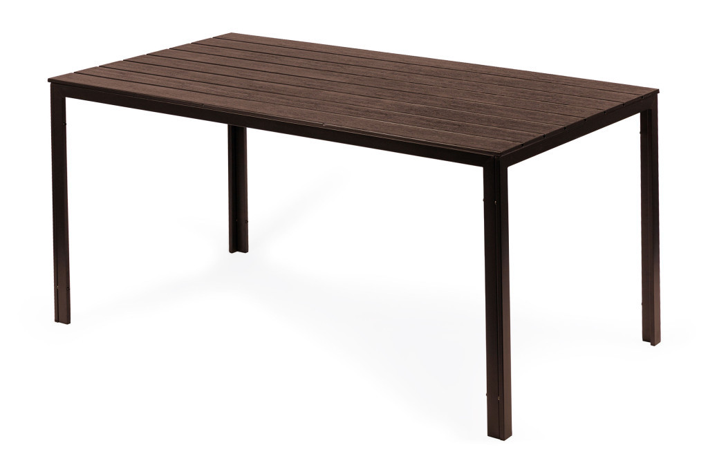 Homelux Masă de grădină cu 6 locuri 156x78 cm polywood maro [6]