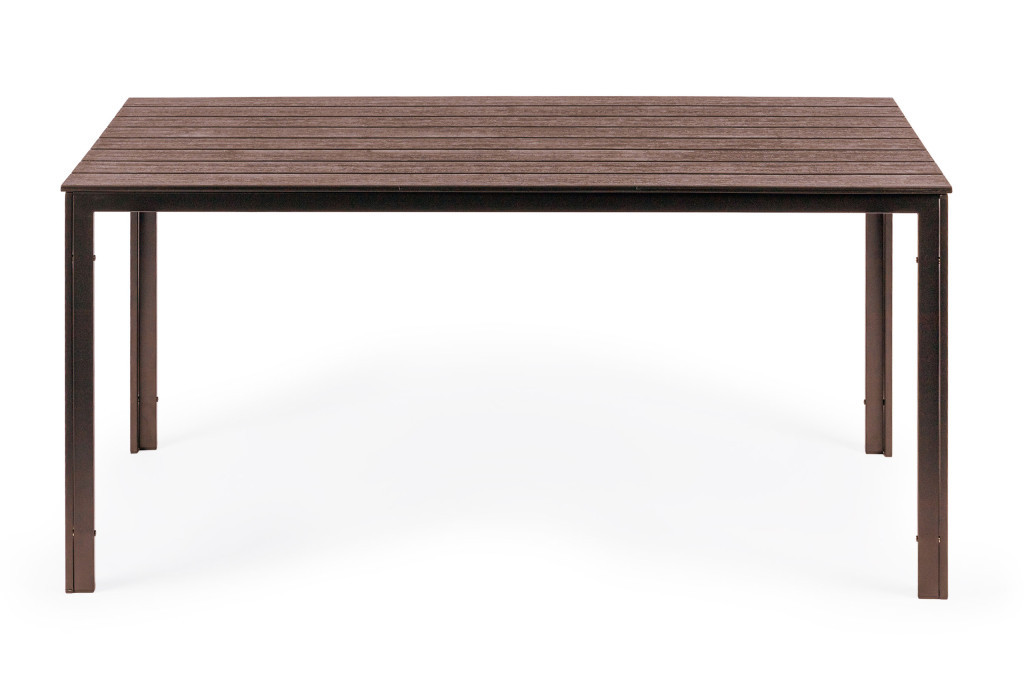 Homelux Masă de grădină cu 6 locuri 156x78 cm polywood maro [8]