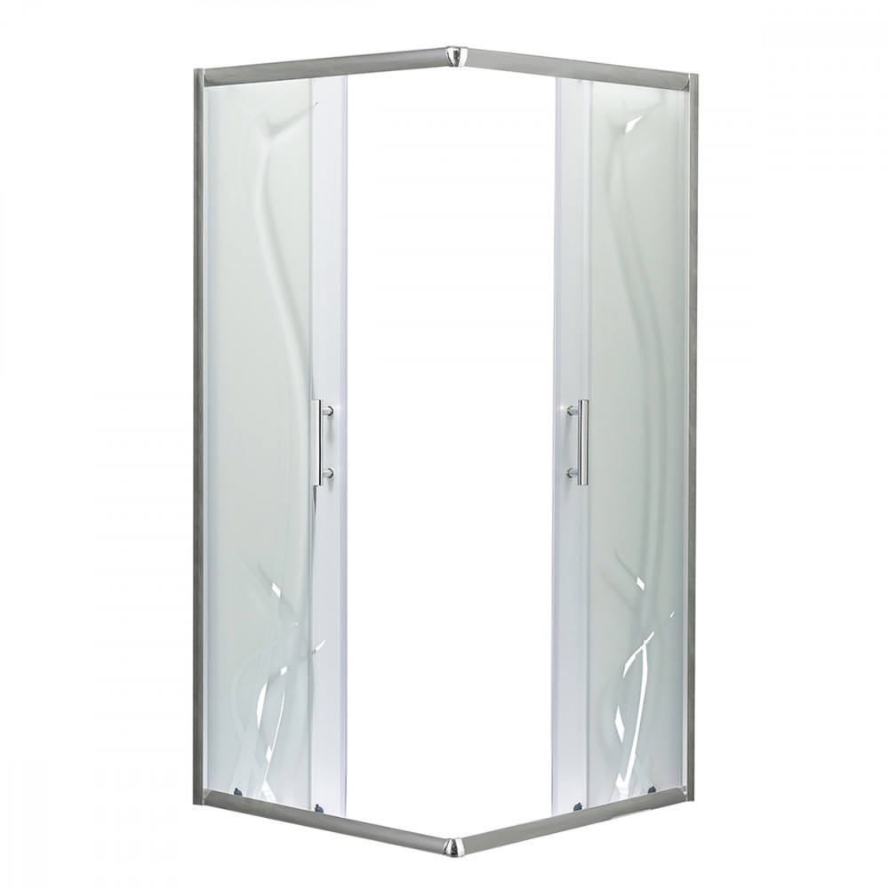 Leziter Cabină de duș pătrată Spirit Bamboo 90x90 cm, fără cădiță de duș [6]