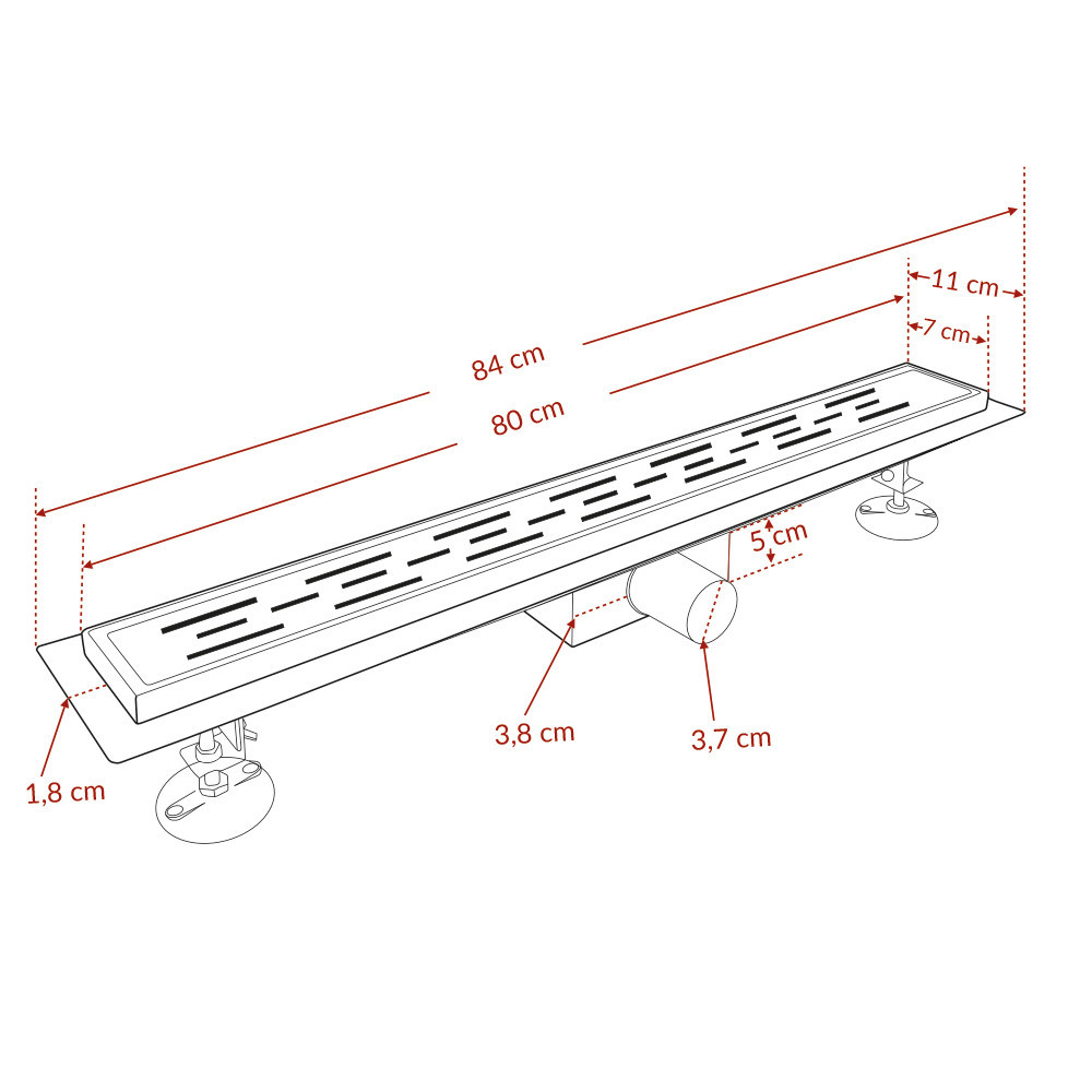 Leziter Scurgere de duș cu flux [6]