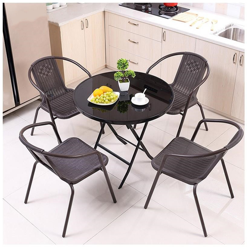 Homelux Masă de grădină rotundă pliabilă de 60 cm [2]