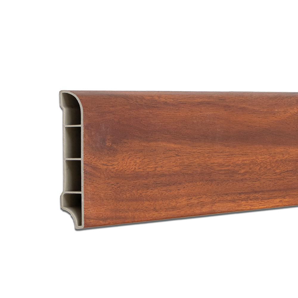 Construcții - Leziter Cant de podea din vinil SPC, nuc Serengeti 2400x60x12 mm