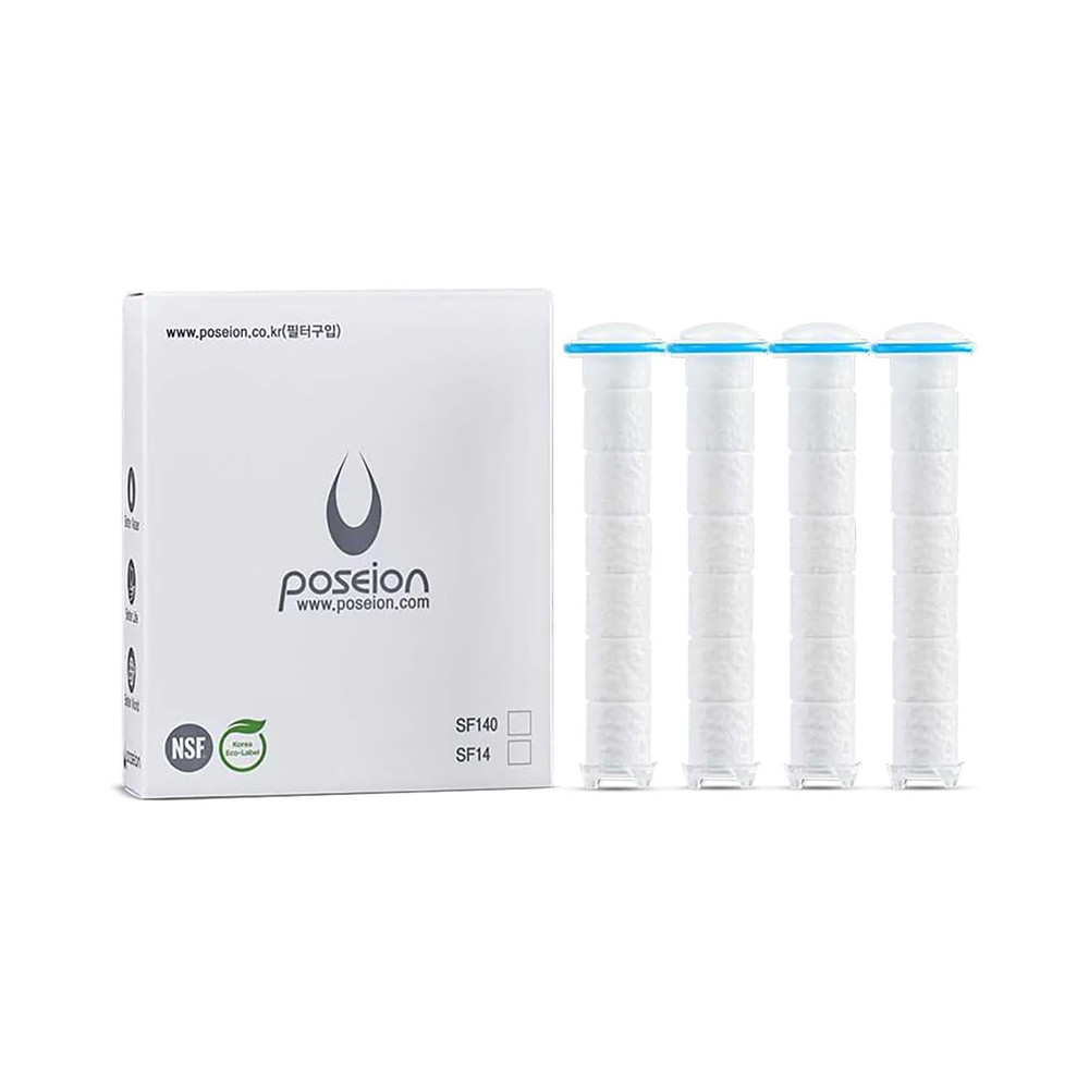 Accesorii pentru duș - Poseion Cartuș filtrant SF140 pentru cap de duș POSEION BT100, 4 bucăți