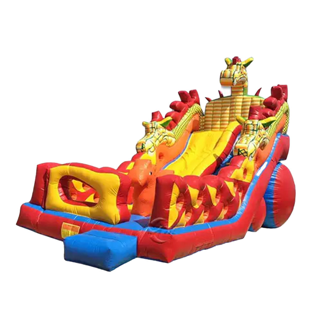 Castel gonflabil - Leziter Castel gonflabil cu dragon 12x4x7m