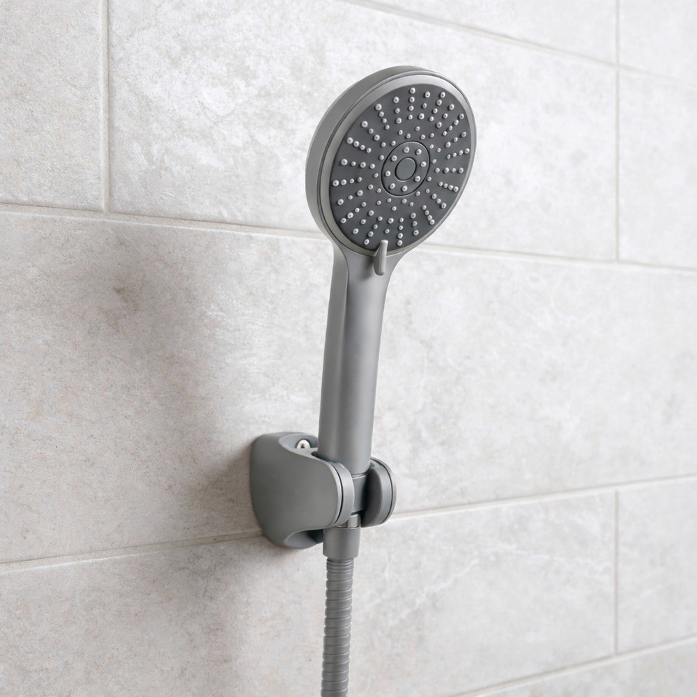 Leziter Duș de mână Lili cu 5 funcții și suport pentru furtun gri [1]