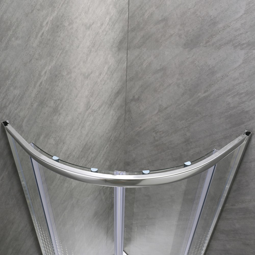 Leziter Cabină de duș curbată Spirit Matrix 80x80 cm fără cădiță de duș [6]