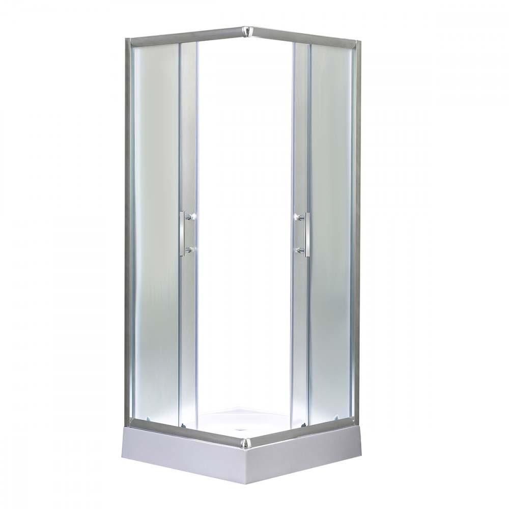 Leziter Cabină de duș pătrată Spirit Matt 80x80 cm cu cădiță de duș [6]