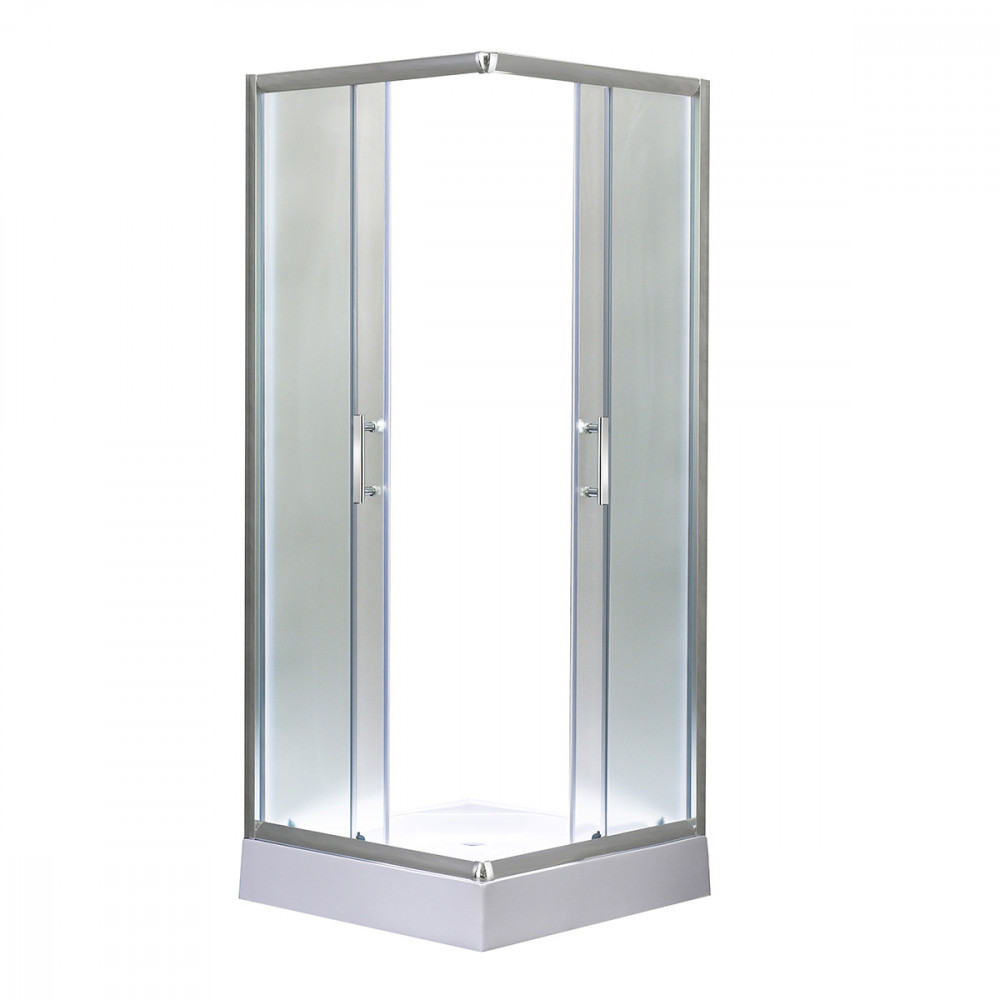 Leziter Cabină de duș pătrată Spirit Matt 90x90 cm cu cădiță de duș [6]