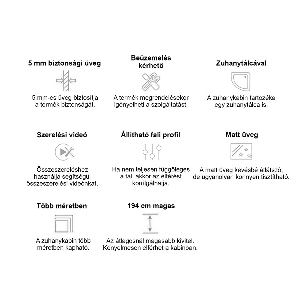 Leziter Cabină de duș curbată Spirit Matt 90x90 cm cu cădiță de duș [5]