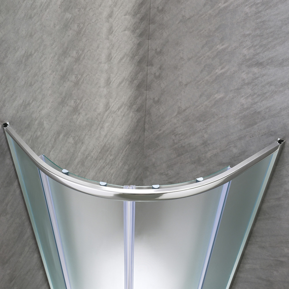 Leziter Cabină de duș curbată Spirit Matt 90x90 cm fără cădiță de duș [9]