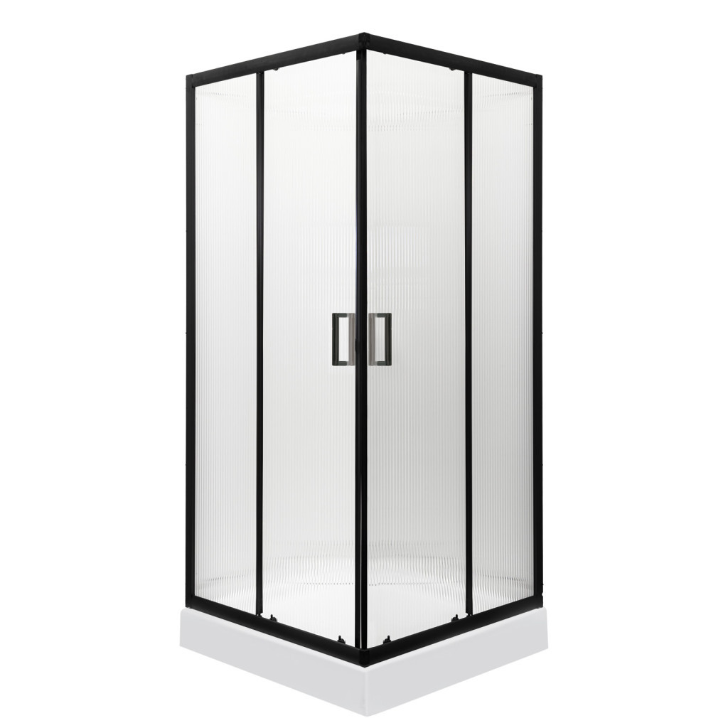 Kerra Soho Square Black 90 Square cabină de duș fără tavă de duș [4]