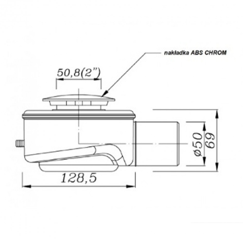 Kerra Sifon pentru cădiță de duș Speed 50 click-clack [1]