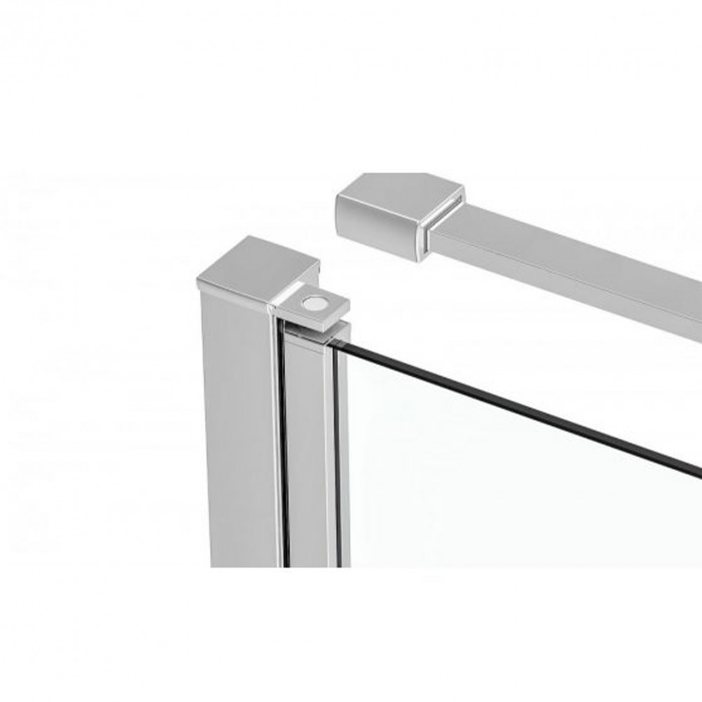 Leziter Cabină de duș pătrată simplă cu ușă batantă fără cădiță de duș [6]